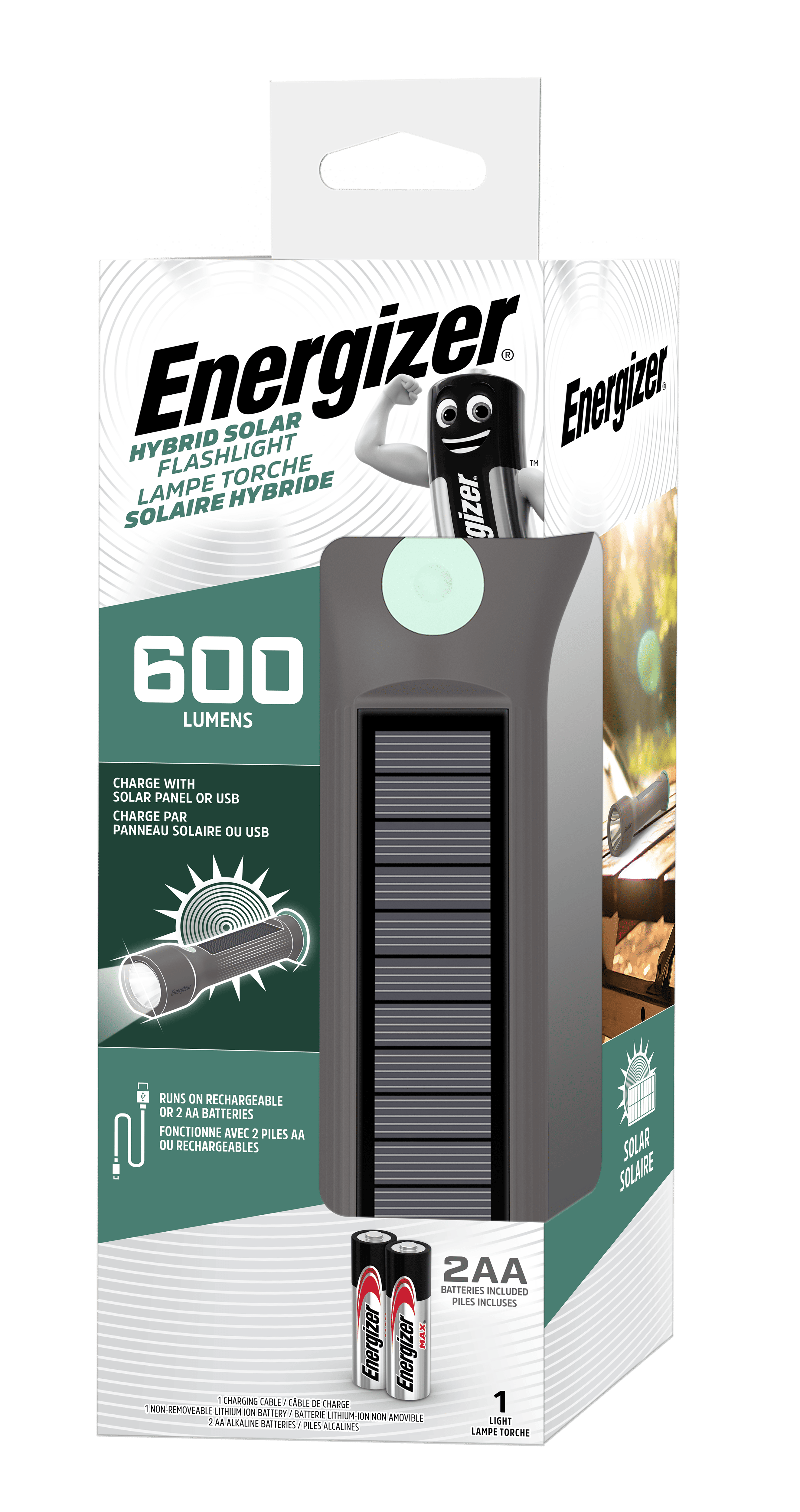 Lampe torche solaire hybride - ENERGIZER